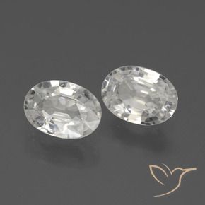 2.29 ct natürliche Weiß Zirkon-Edelsteine, Oval, VVS
