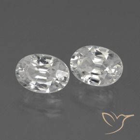 2.69 ct natürliche Weiß Zirkon-Edelsteine, Oval, VS