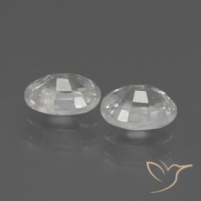 2.69 ct natürliche Weiß Zirkon-Edelsteine, Oval, VS