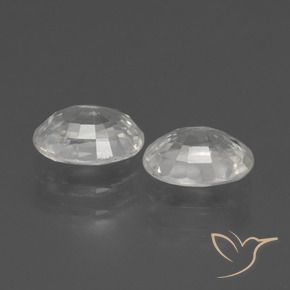 2.58 ct natürliche Weiß Zirkon-Edelsteine, Oval, VS
