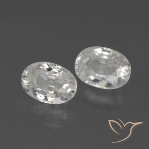 2.72 ct natürliche Weiß Zirkon-Edelsteine, Oval, VS