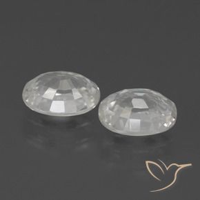 2.72 ct natürliche Weiß Zirkon-Edelsteine, Oval, VS