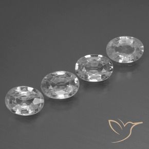 4.04 ct natürliche Klares Weiß Zirkon-Edelsteine, Oval, VVS-VS