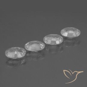 4.43 ct natürliche Weiß Zirkon-Edelsteine, Oval, VS