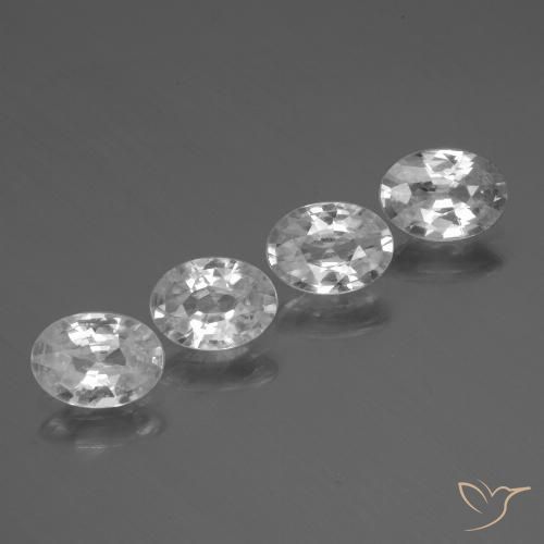 4.28ctw Natürlicher Weiß Zirkon, Oval, VS