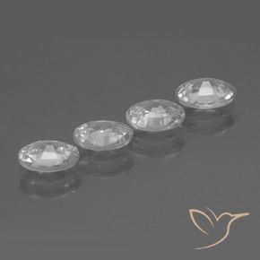 4.28 ct natürliche Weiß Zirkon-Edelsteine, Oval, VS