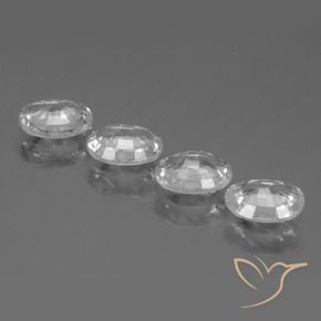 4.34 ct natürliche Weiß Zirkon-Edelsteine, Oval, VVS-VS