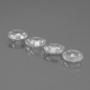 3,73 ct natürliche weißer Zirkon-Edelsteine, Oval Schliff, VS
