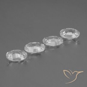 4.06 ct natürliche Weiß Zirkon-Edelsteine, Oval, VVS-VS