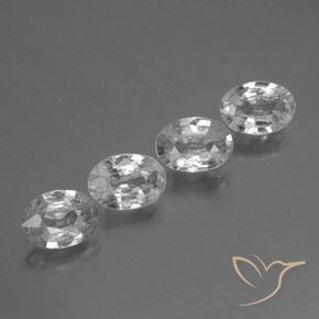 4.06 ct natürliche Weiß Zirkon-Edelsteine, Oval, VS
