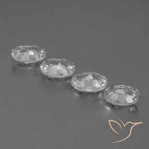 4.06 ct natürliche Weiß Zirkon-Edelsteine, Oval, VS