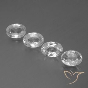 3.98 ct natürliche Klares Weiß Zirkon-Edelsteine, Oval, VS
