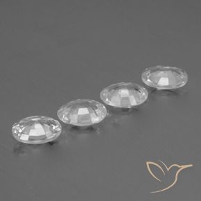 3.98 ct natürliche Klares Weiß Zirkon-Edelsteine, Oval, VS