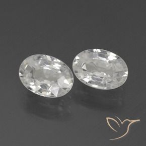 2.36 ct natürliche Weiß Zirkon-Edelsteine, Oval, VVS