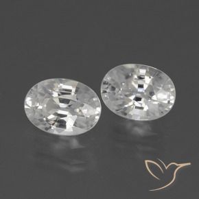 2.65 ct natürliche Weiß Zirkon-Edelsteine, Oval, VS