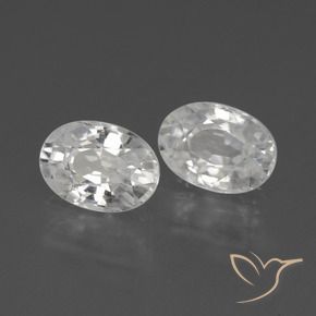 2.80 ct natürliche Weiß Zirkon-Edelsteine, Oval, VVS