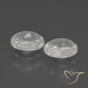 2.80 ct natürliche Weiß Zirkon-Edelsteine, Oval, VVS