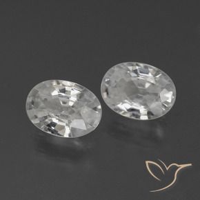 2.33 ct natürliche Weiß Zirkon-Edelsteine, Oval, VVS