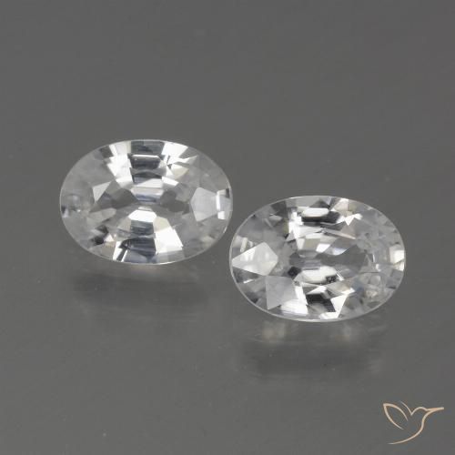 2.27ctw Natürlicher Weiß Zirkon, Oval, VVS-VS