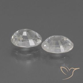 2.56 ct natürliche Weiß Zirkon-Edelsteine, Oval, VS