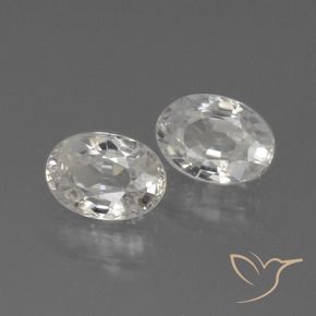 2.49 ct natürliche Weiß Zirkon-Edelsteine, Oval, VVS