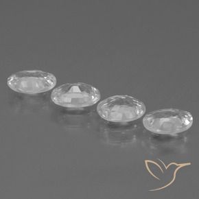 3.86 ct natürliche Weiß Zirkon-Edelsteine, Oval, VS