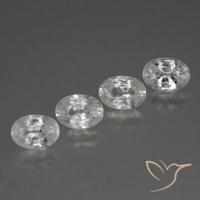 4.70 ct natürliche Weiß Zirkon-Edelsteine, Oval, VS