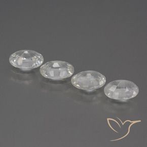 4.70 ct natürliche Weiß Zirkon-Edelsteine, Oval, VS