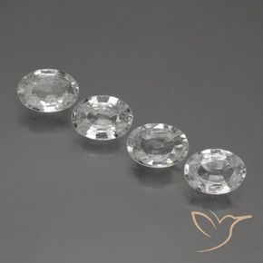 4.22 ct natürliche Weiß Zirkon-Edelsteine, Oval, VVS-VS