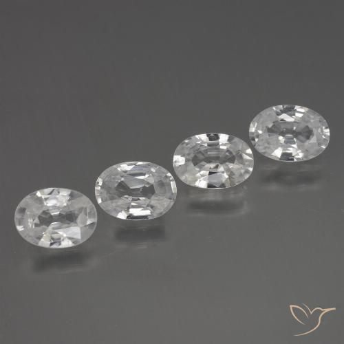 4.16ctw Natürlicher Weiß Zirkon, Oval, VS