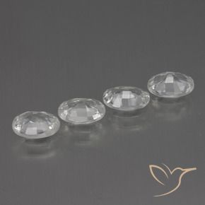 4.16 ct natürliche Weiß Zirkon-Edelsteine, Oval, VS