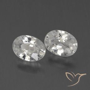 2.31 ct natürliche Weiß Zirkon-Edelsteine, Oval, VS
