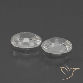 2.31 ct natürliche Weiß Zirkon-Edelsteine, Oval, VS