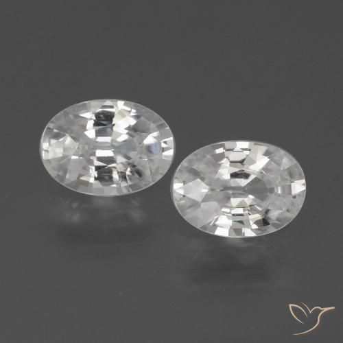 2.32ctw Natürlicher Weiß Zirkon, Oval, VVS