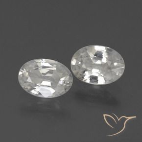 2.25 ct natürliche Weiß Zirkon-Edelsteine, Oval, VVS-VS