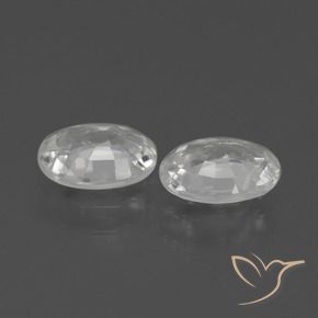 2.30 ct natürliche Weiß Zirkon-Edelsteine, Oval, VS
