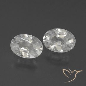 2.35 ct natürliche Weiß Zirkon-Edelsteine, Oval, VS