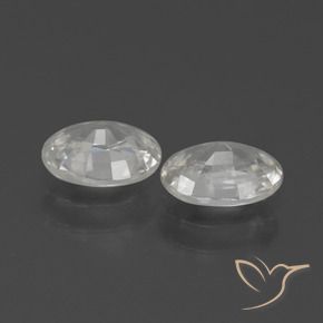 2.27 ct natürliche Weiß Zirkon-Edelsteine, Oval, VS