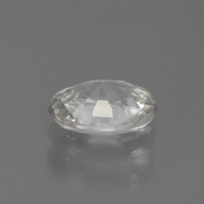1,01 ctw natürlicher weißer Zirkon, Oval Schliff, VS