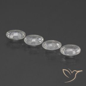 3.92 ct natürliche Weiß Zirkon-Edelsteine, Oval, VS