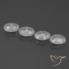 4.15 ct natürliche Weiß Zirkon-Edelsteine, Oval, VS