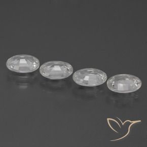 3.88 ct natürliche Weiß Zirkon-Edelsteine, Oval, VS