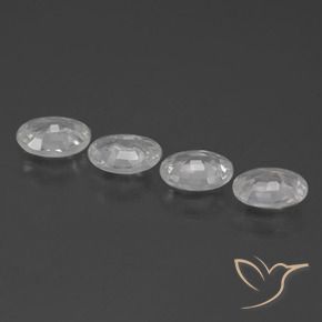 3.94 ct natürliche Weiß Zirkon-Edelsteine, Oval, VS