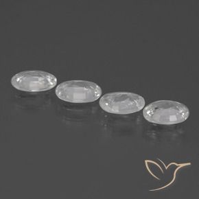 4.13 ct natürliche Weiß Zirkon-Edelsteine, Oval, VVS-VS