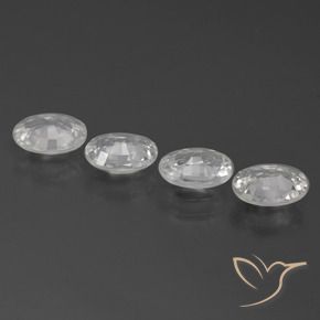 3.82 ct natürliche Weiß Zirkon-Edelsteine, Oval, VS