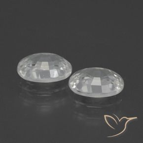 2.52 ct natürliche Weiß Zirkon-Edelsteine, Oval, VVS