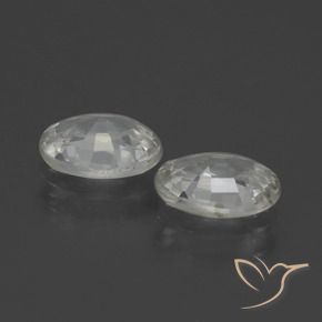 2.24 ct natürliche Weiß Zirkon-Edelsteine, Oval, VS