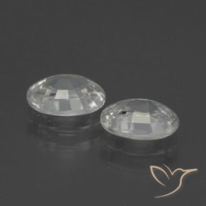 2.49 ct natürliche Weiß Zirkon-Edelsteine, Oval, VS