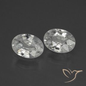 2.06 ct natürliche Weiß Zirkon-Edelsteine, Oval, VS