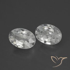 2.26 ct natürliche Weiß Zirkon-Edelsteine, Oval, VVS
